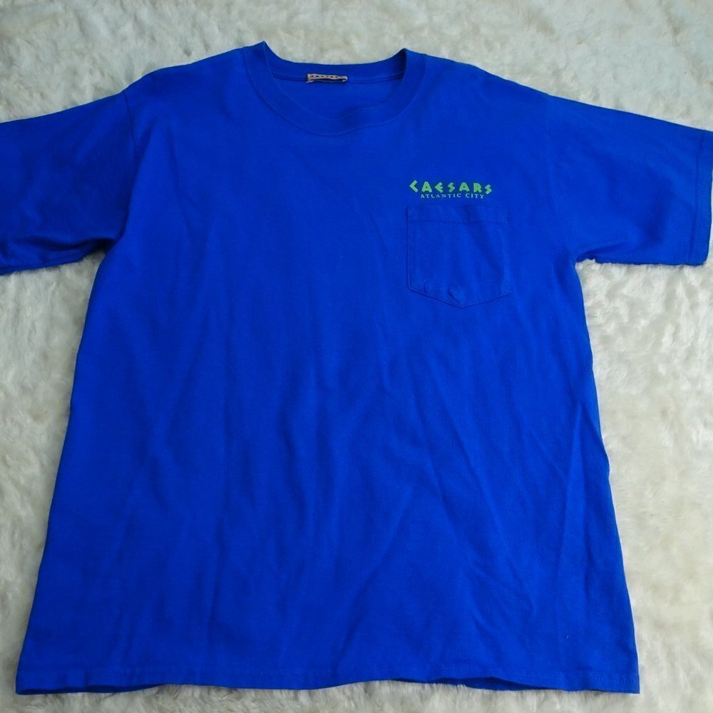 Caesars Atlantic City Blue T-Shirt Medium